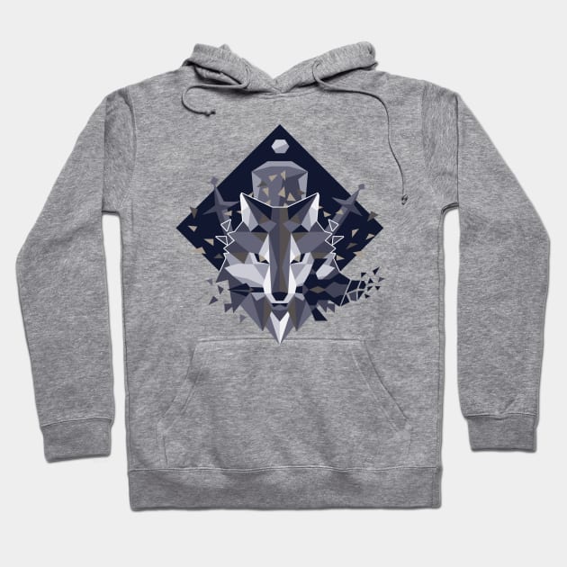 Sif the Great Grey Wolf Hoodie by nahamut